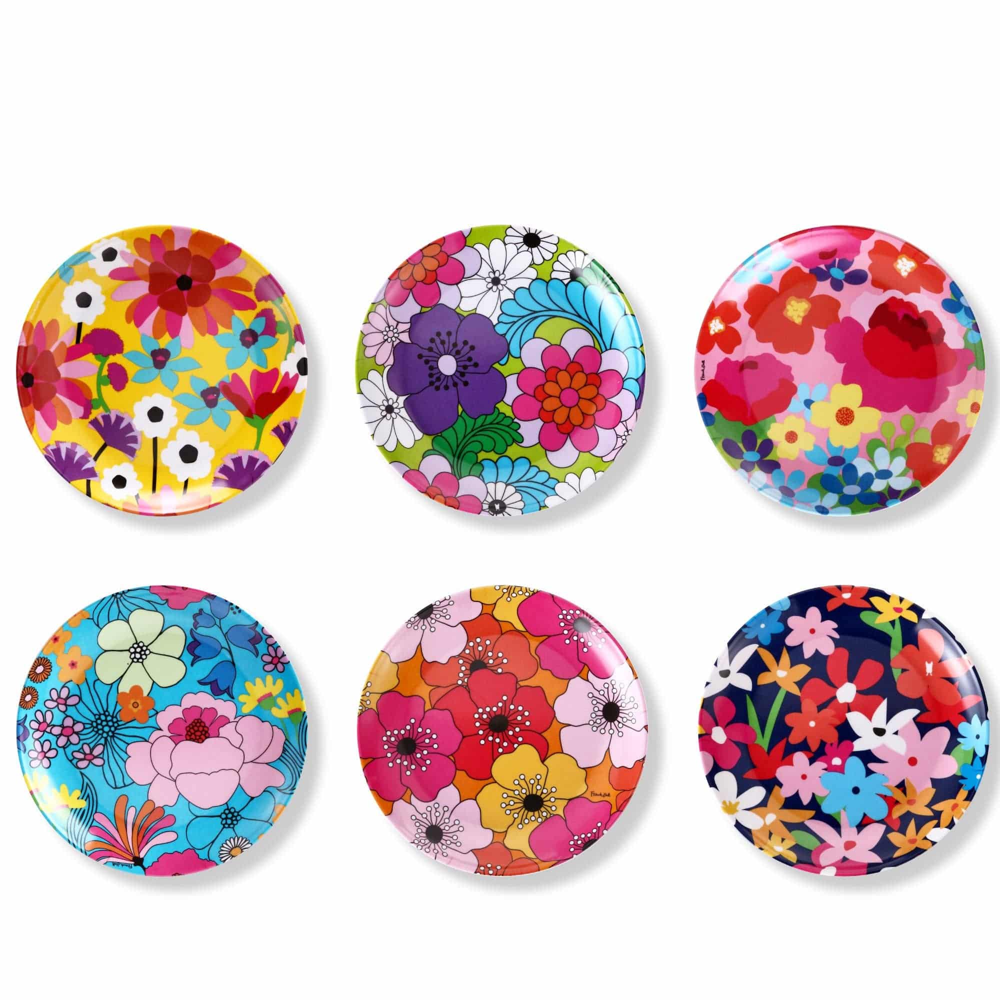 French Bull - Garden Florals 6.5" Appetizer Plate - Set of 6 - MaisonBeach