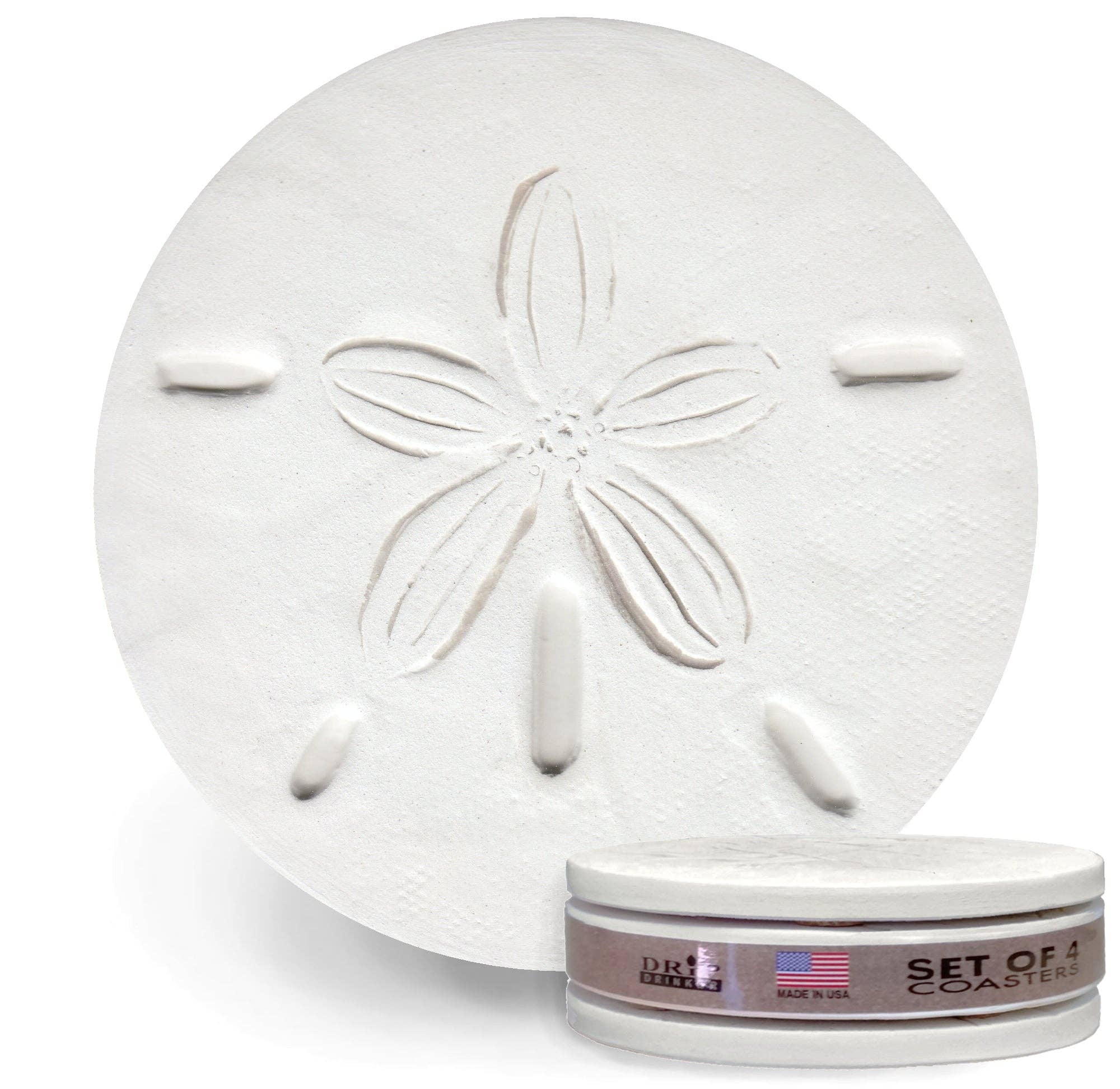 McCarter Coasters - Sand Dollar Drink Coasters - MaisonBeach