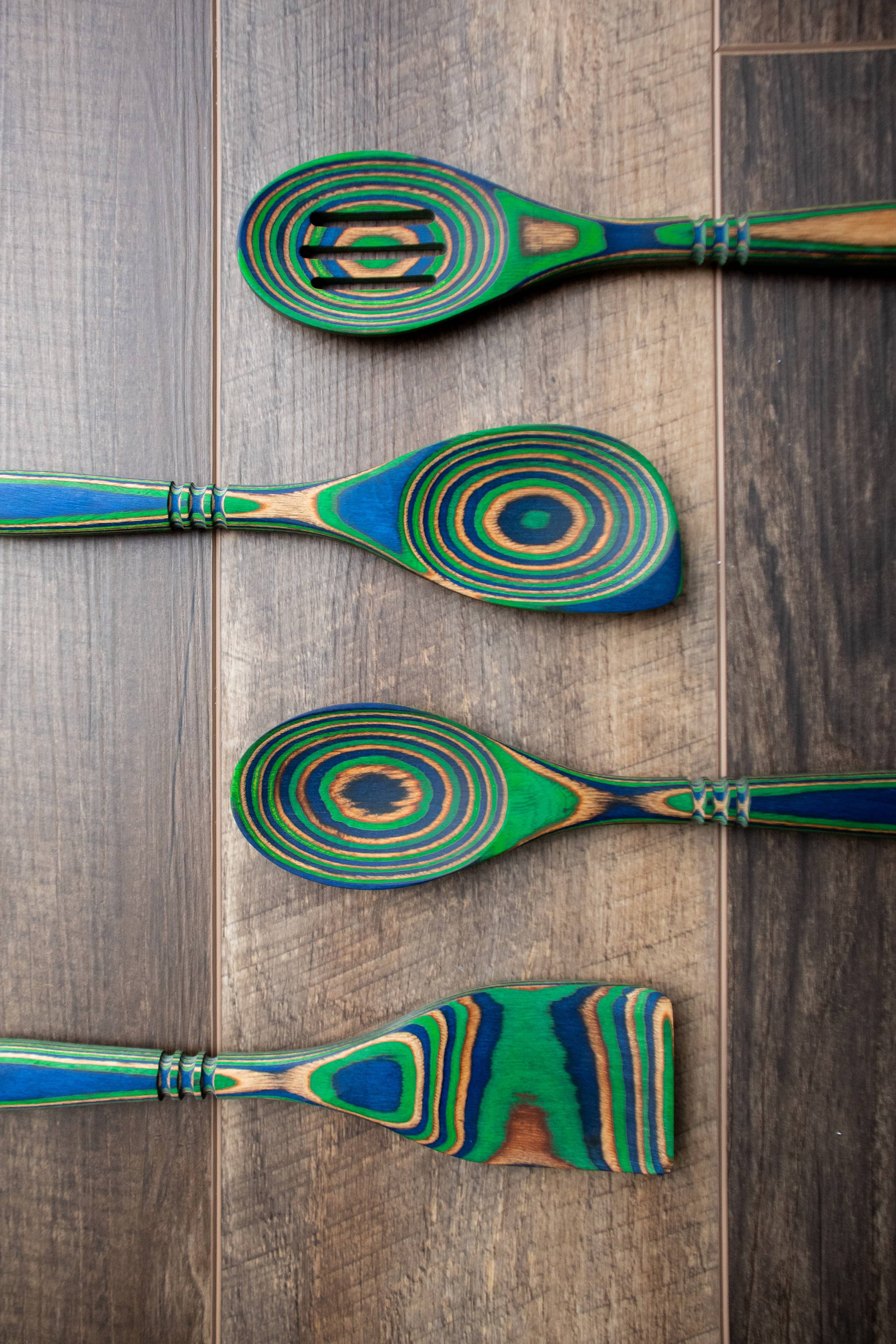 Peacock Pakkawood Utensils – Choose Up to 4!