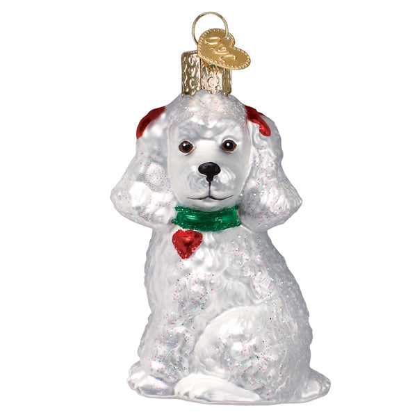 White Poodle Ornament - MaisonBeach