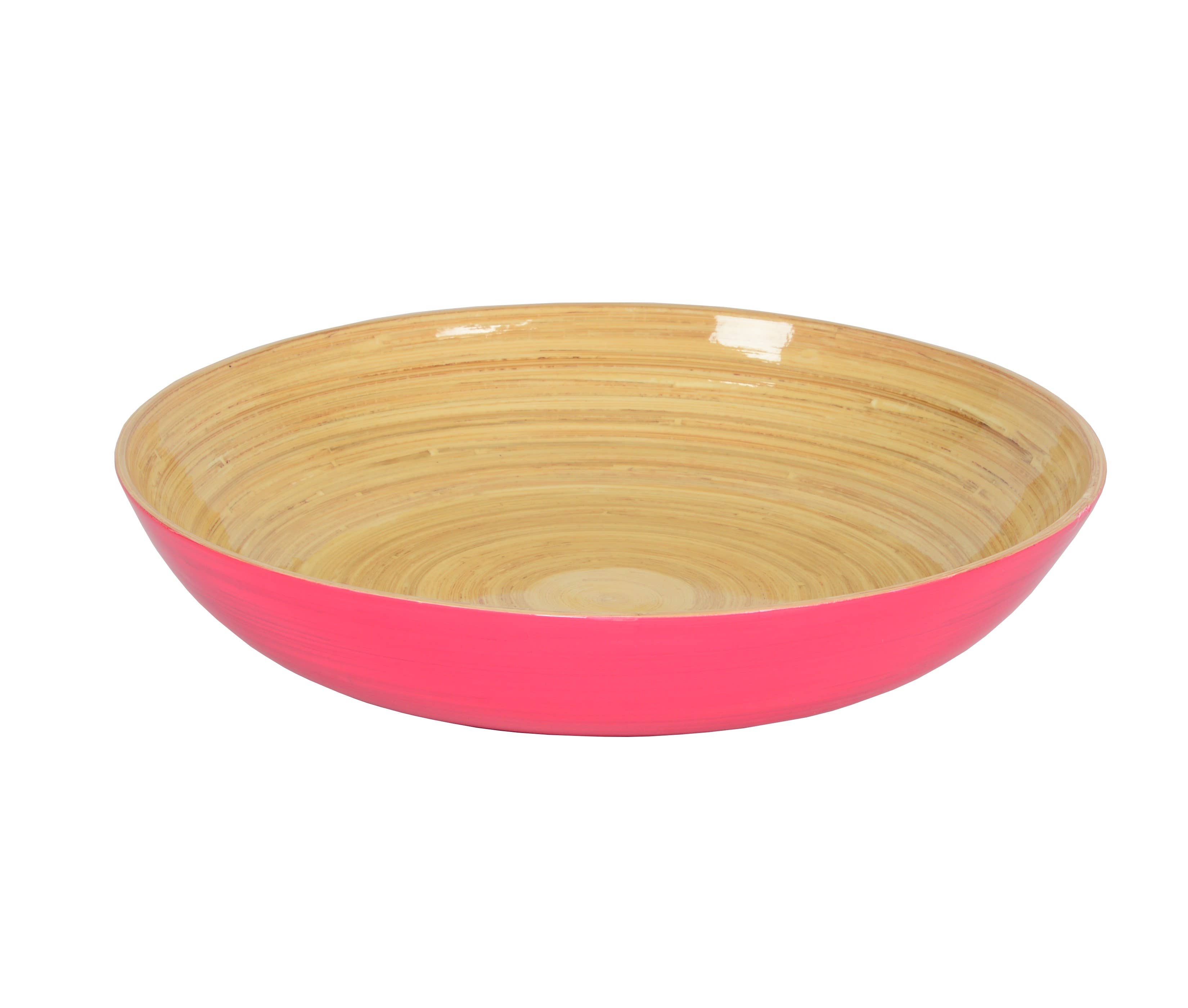 Blue Bamboo Fruit Bowl 11.7" x 2" - MaisonBeach