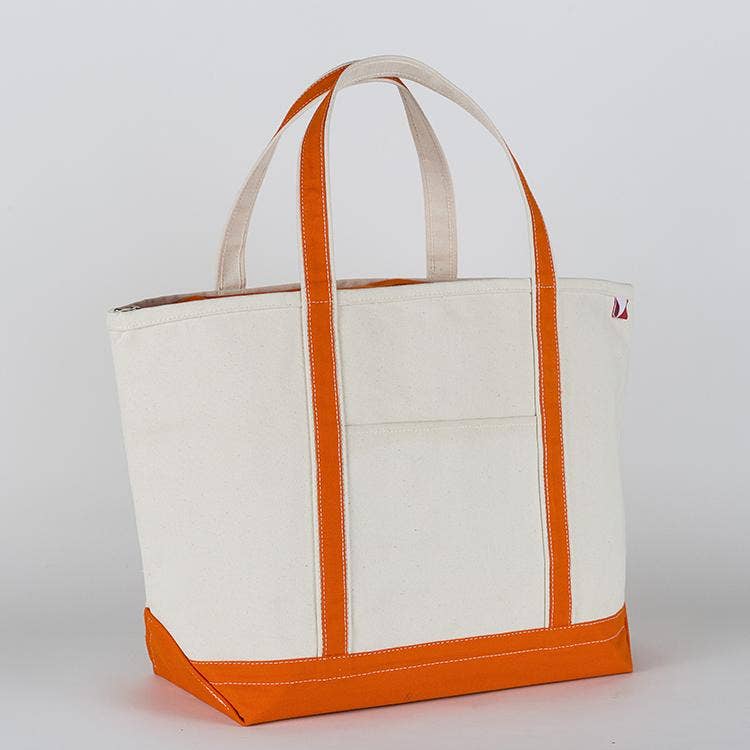 Large Navy Classic Boat Tote - MaisonBeach