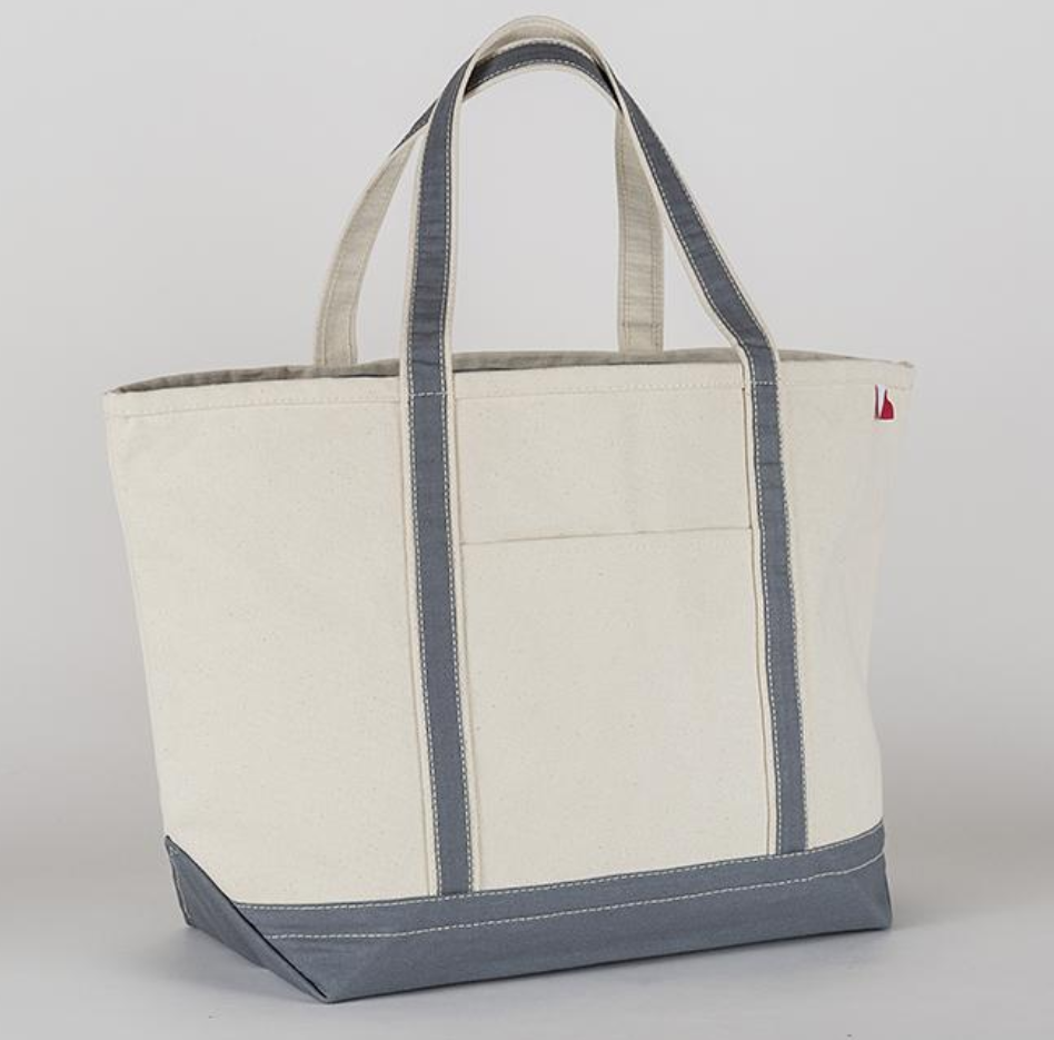 Large Navy Classic Boat Tote