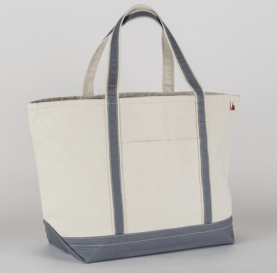 Large Navy Classic Boat Tote - MaisonBeach