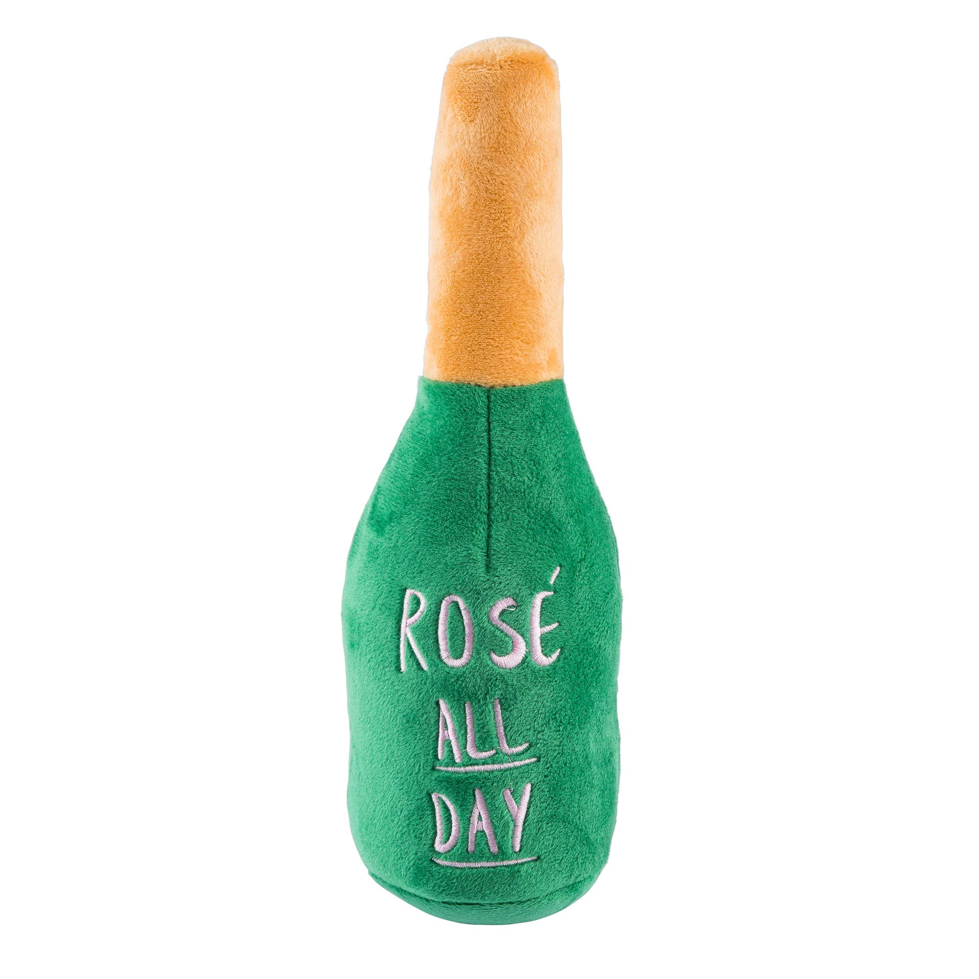 Haute Diggity Dog - Woof Clicquot Rose' Champagne Bottle Squeaker Dog Toy: Small