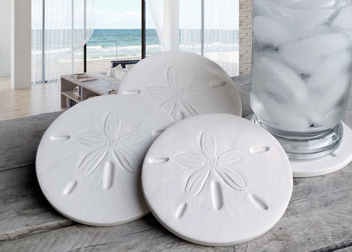 McCarter Coasters - Sand Dollar Drink Coasters - MaisonBeach
