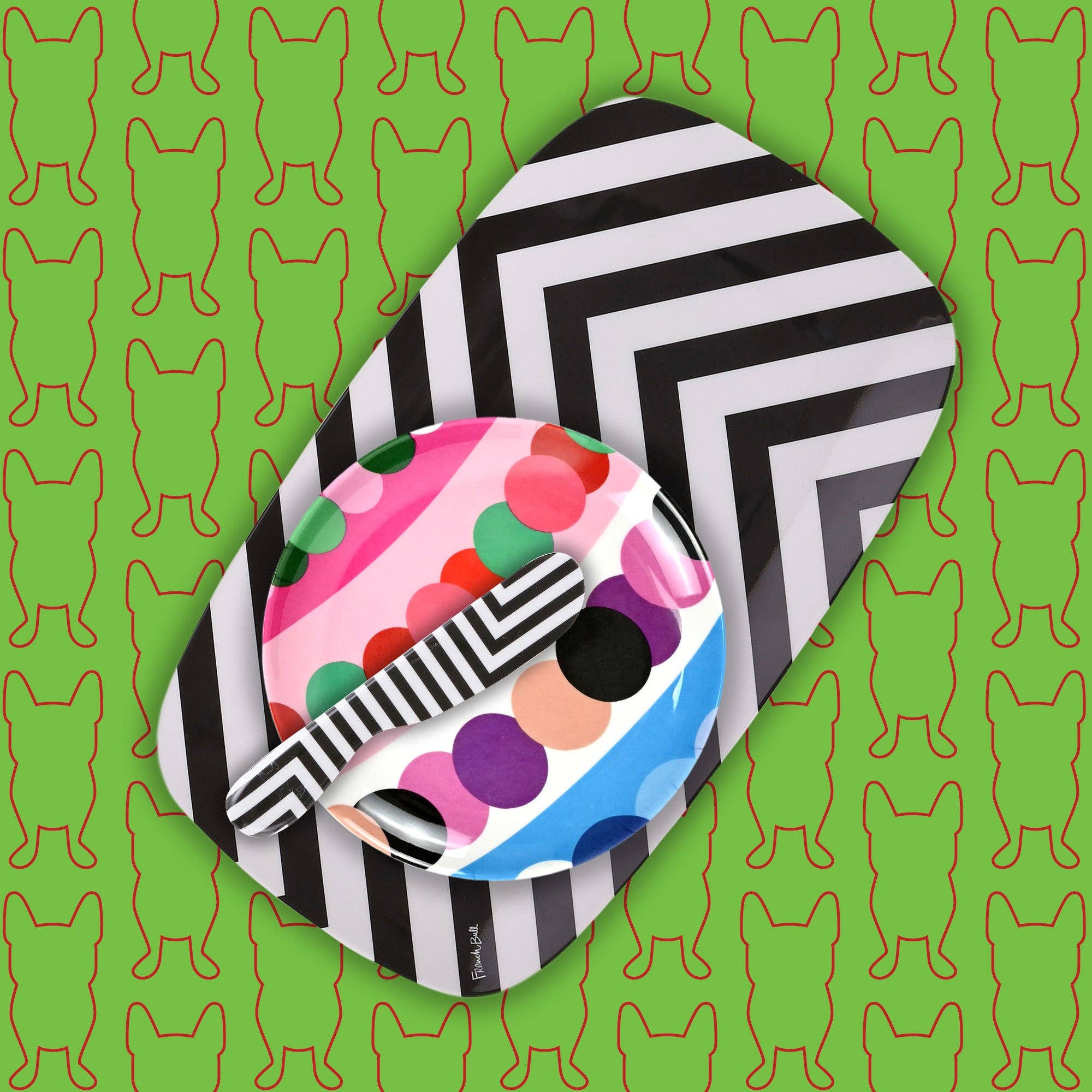 French Bull - Bauble 6.5" Appetizer Plate - Set of 6