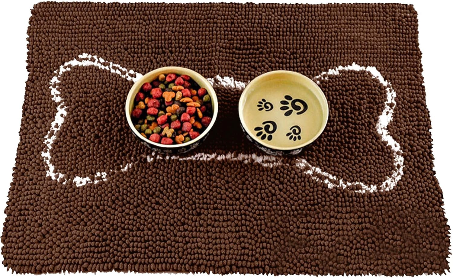Small, 18" x 24" Chocolate Bone Absorbent Placemat - MaisonBeach