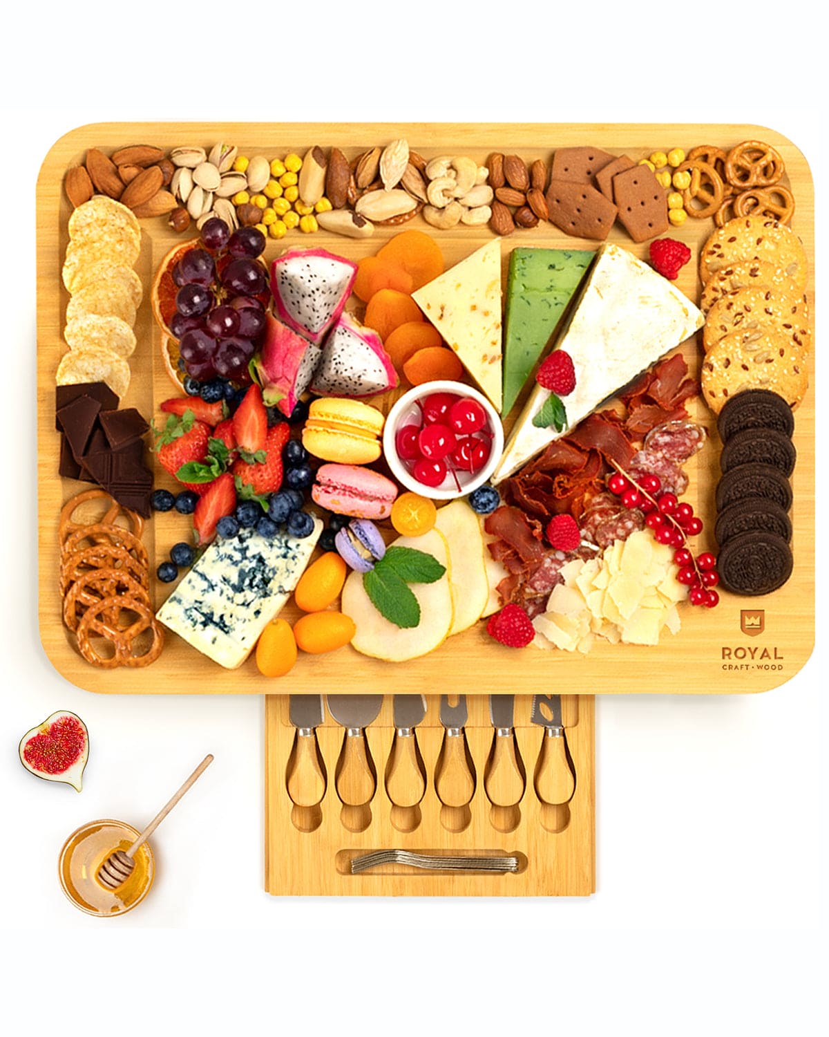 Cheese Board XXL with Cutlery Set - MaisonBeach