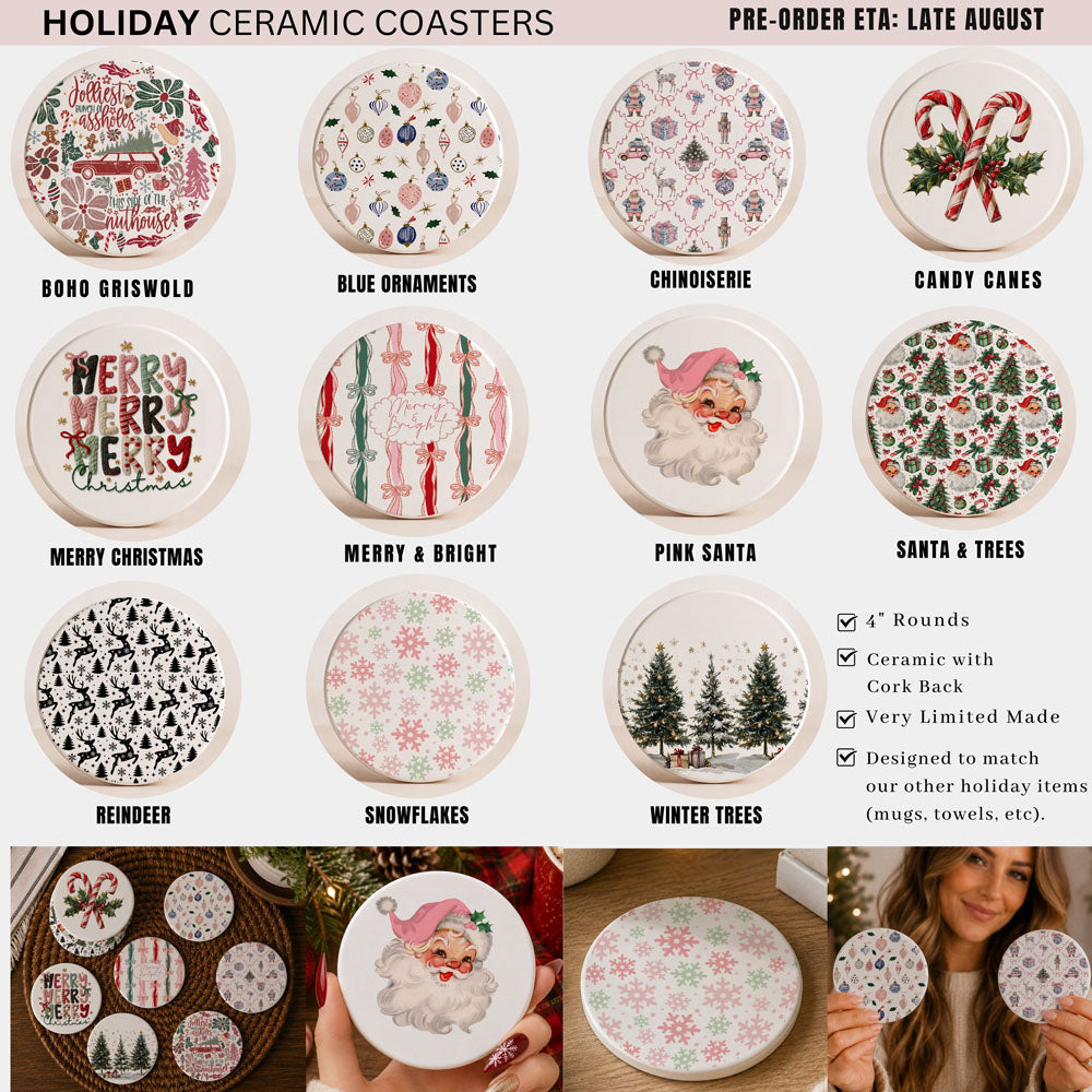 Christmas Coasters - MaisonBeach