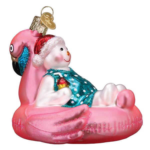 Pool Float Snowman Ornament - MaisonBeach