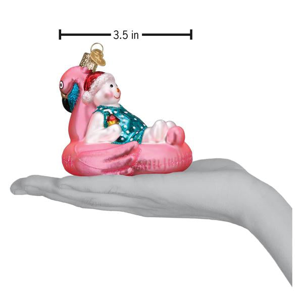 Pool Float Snowman Ornament - MaisonBeach