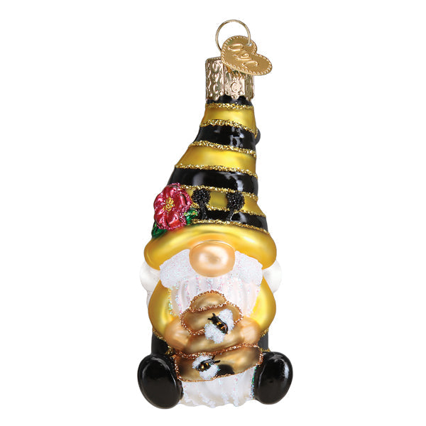 Bee Happy Gnome Ornament - MaisonBeach