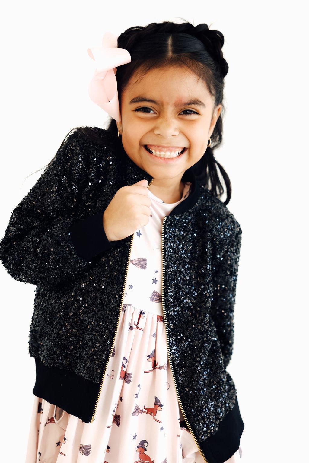 Black Sequin Jacket - MaisonBeach