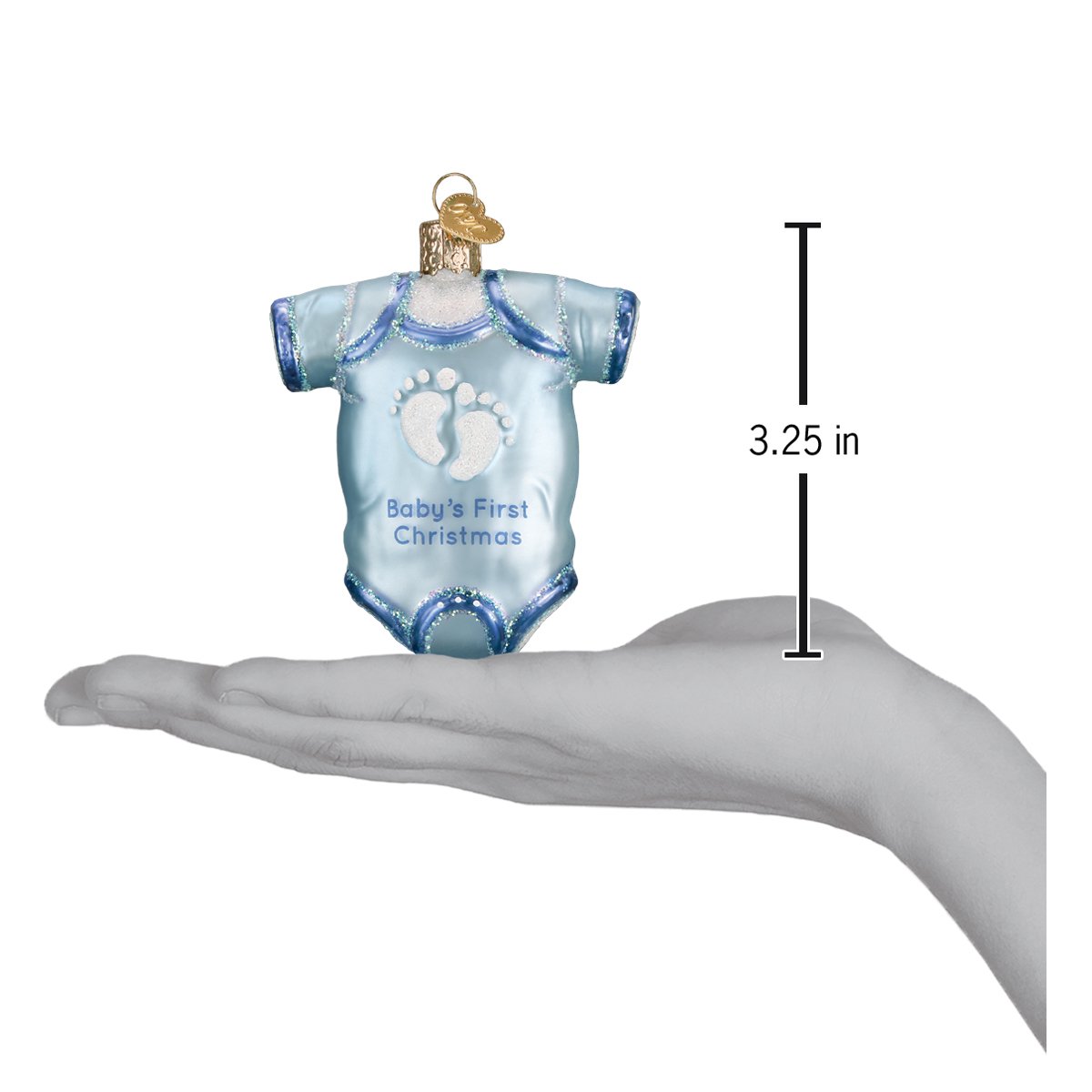 Blue Baby Onesie Ornament - MaisonBeach