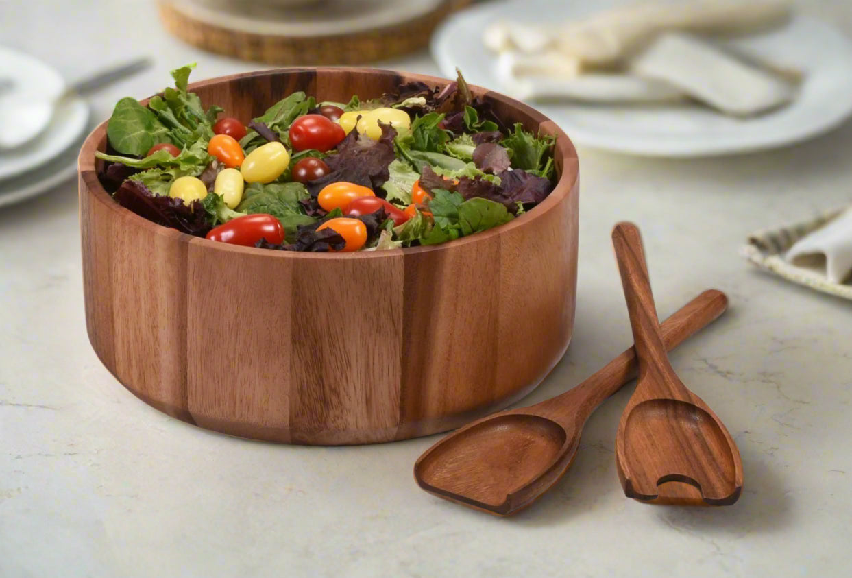 Extra Large Salad Bowl with Servers - 327C3 - MaisonBeach