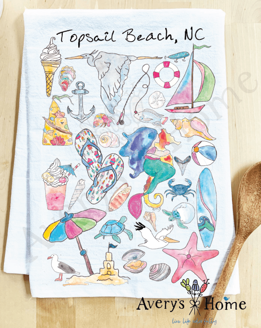 Avery's Home - Vero Beach, FL Tea Towel - MaisonBeach