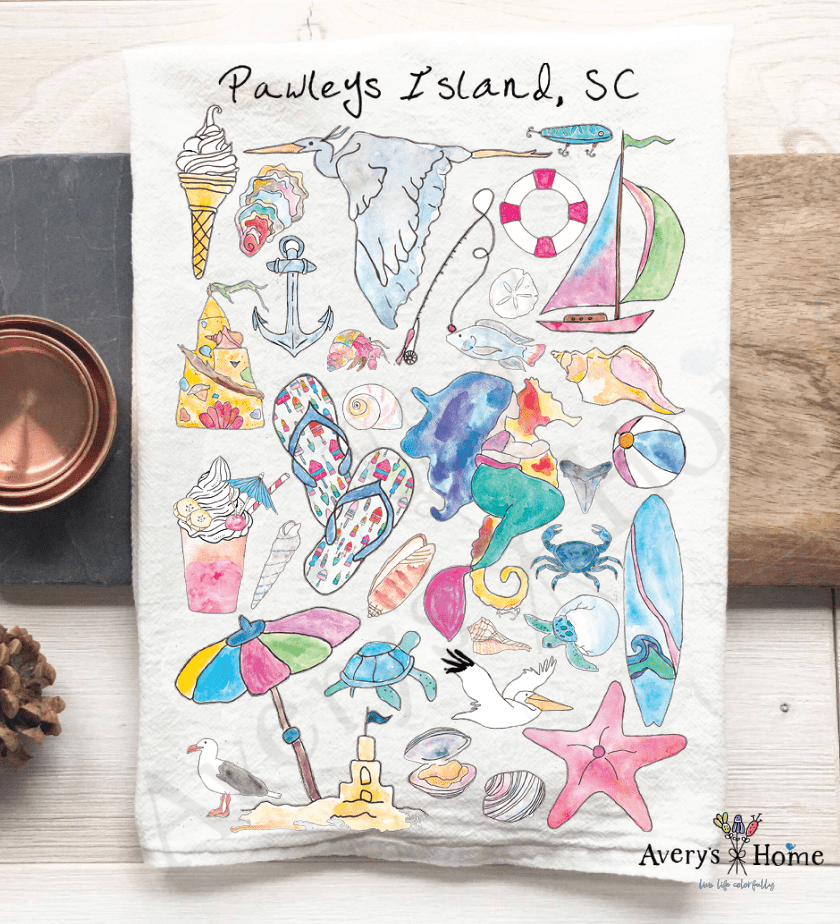Avery's Home - Vero Beach, FL Tea Towel - MaisonBeach