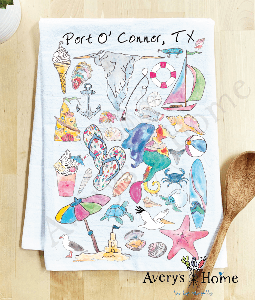 Avery's Home - Vero Beach, FL Tea Towel - MaisonBeach