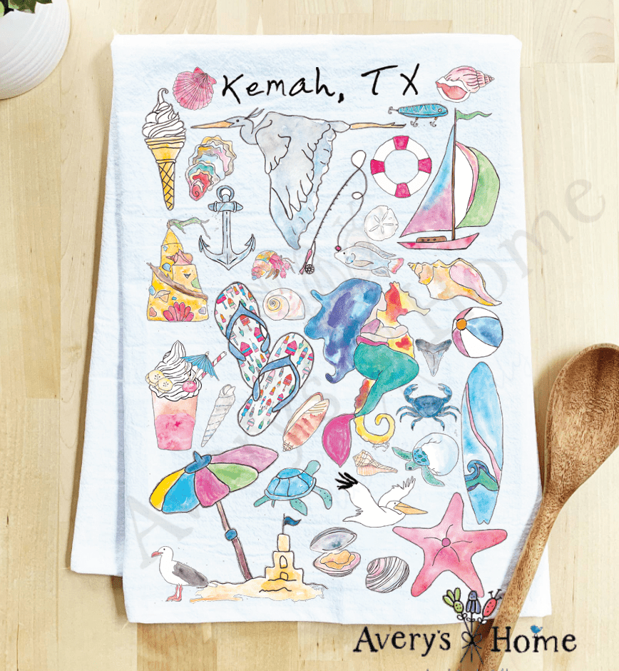 Avery's Home - Vero Beach, FL Tea Towel - MaisonBeach