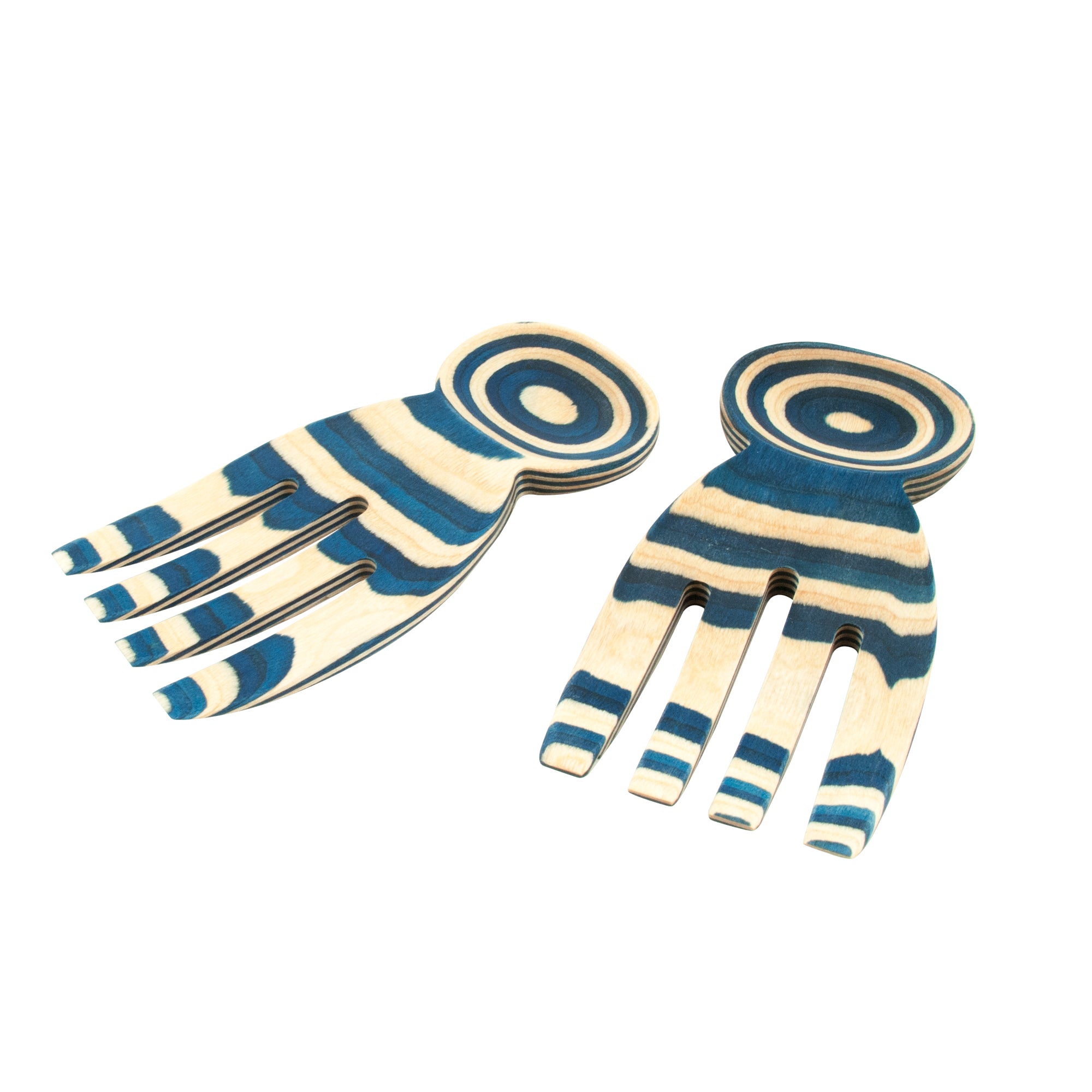 5" Blue Pakka Salad Hands – Eco-Friendly & Eye-Catching - MaisonBeach