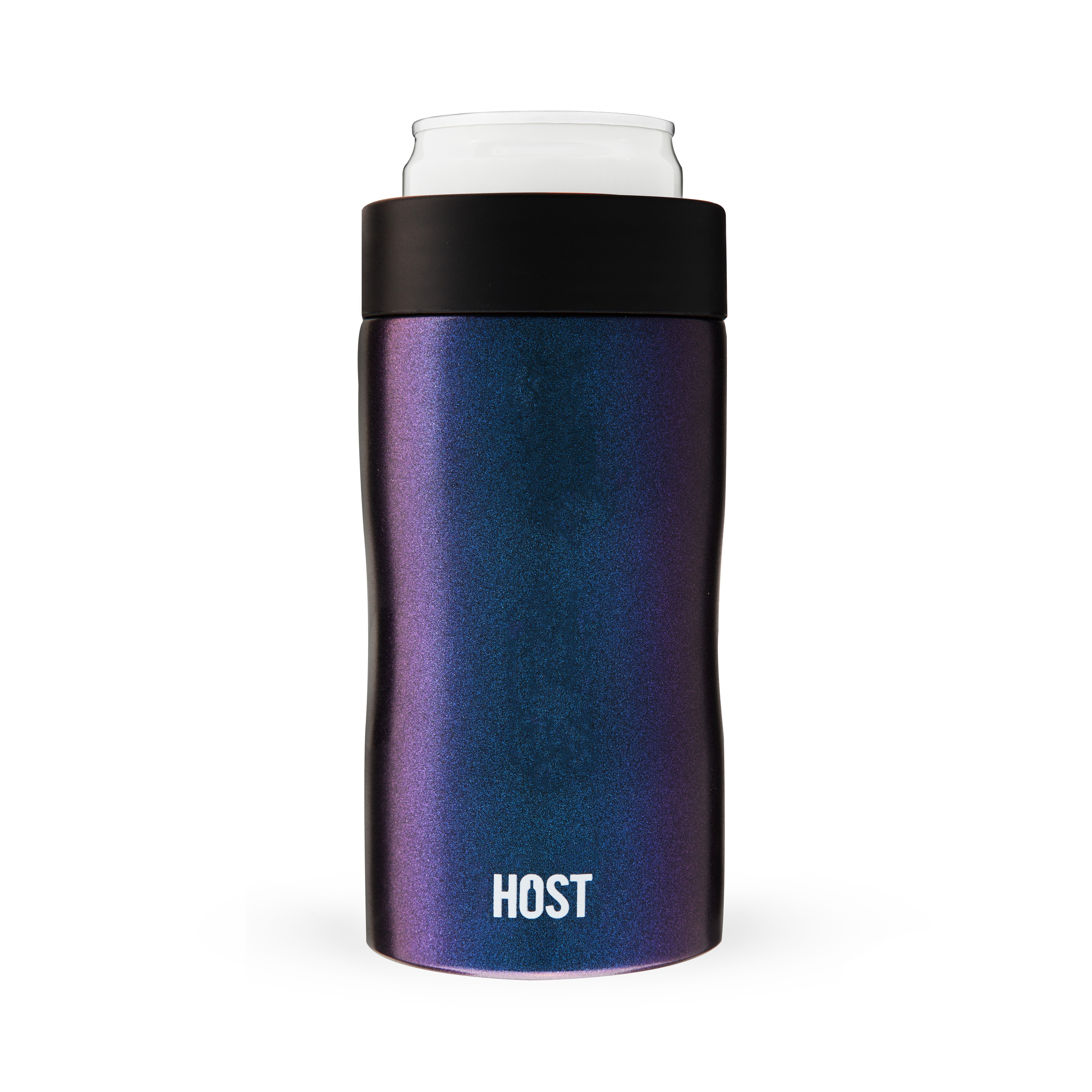 Stay-Chill Slim Can Cooler in Galaxy Black - MaisonBeach