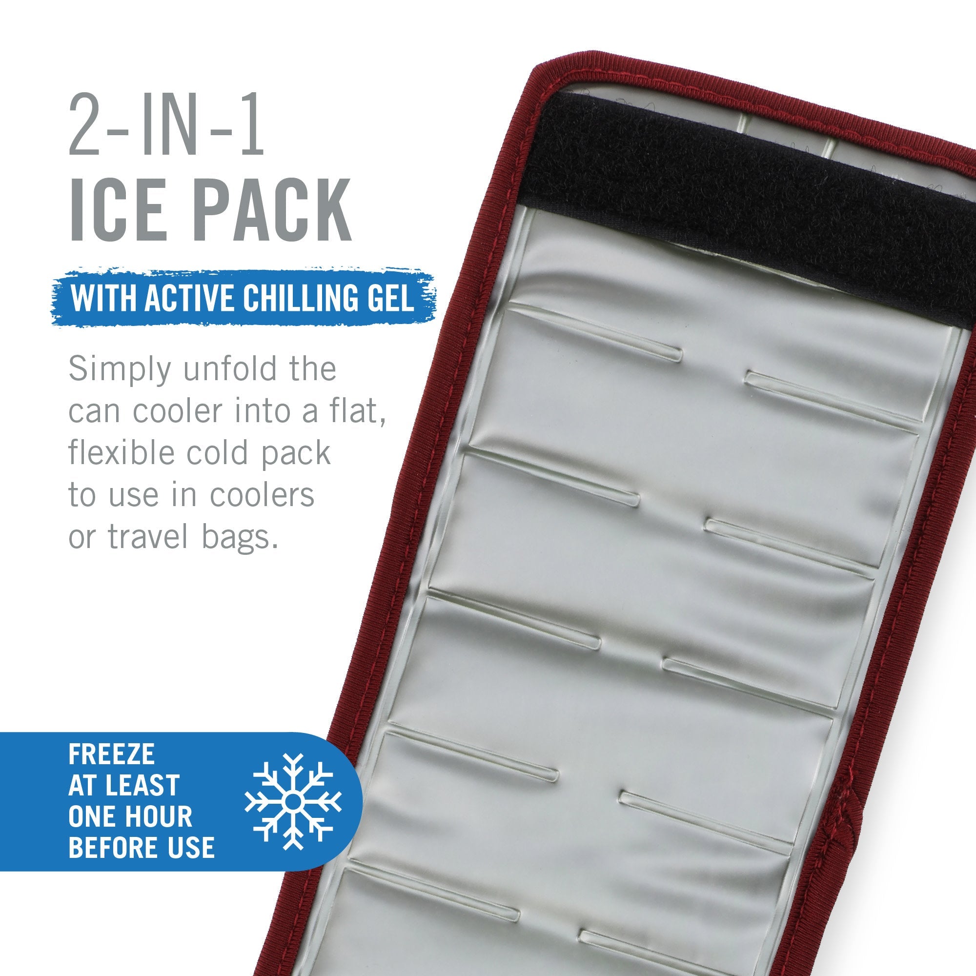 Insta-Chill Standard Can Sleeve in Wine - MaisonBeach