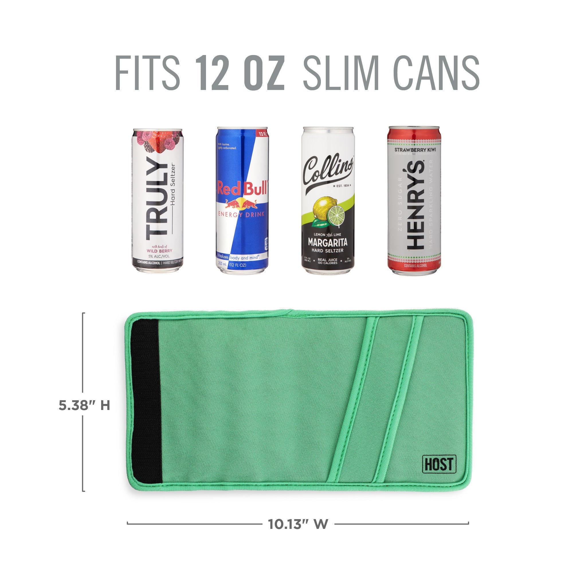 Insta-Chill Slim Can Sleeve in Green - MaisonBeach