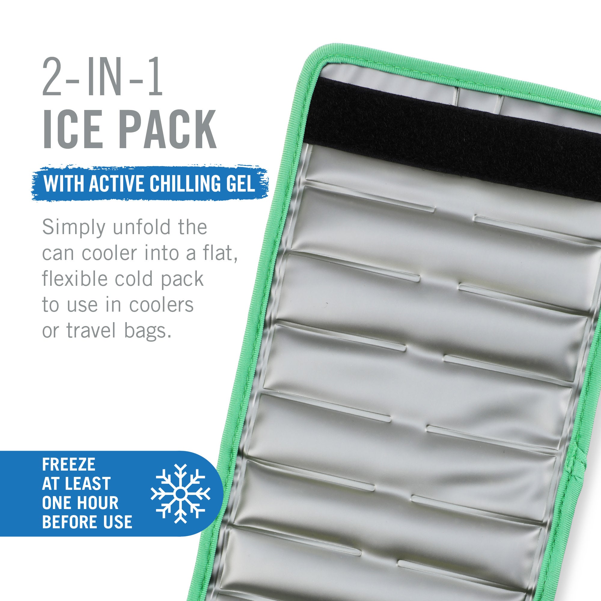 Insta-Chill Slim Can Sleeve in Green - MaisonBeach