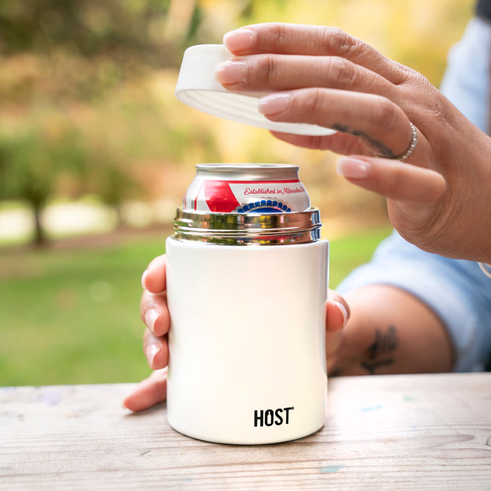 Stay-Chill Standard Can Cooler in Pearl White - MaisonBeach