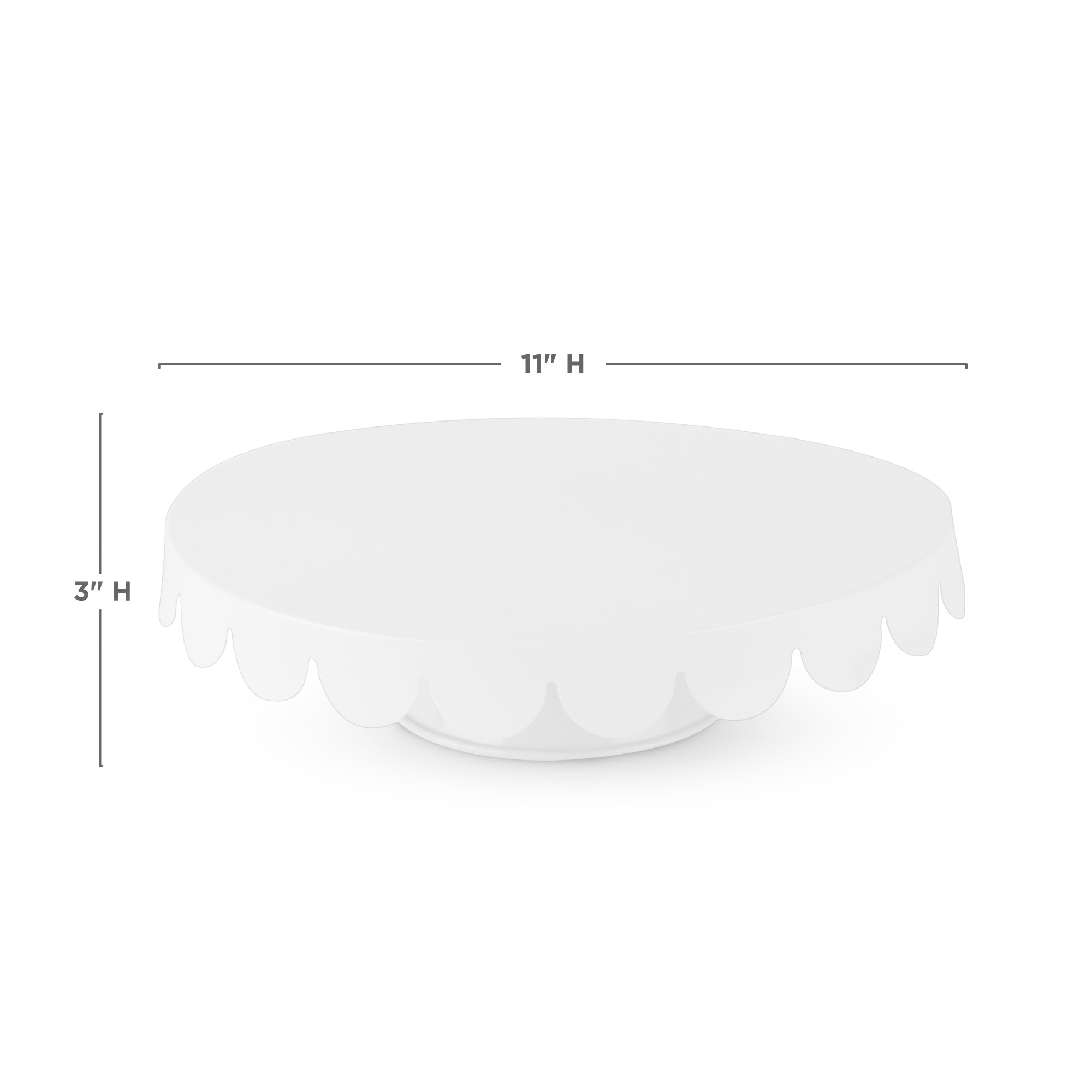 Metal Cake Stand in White - MaisonBeach