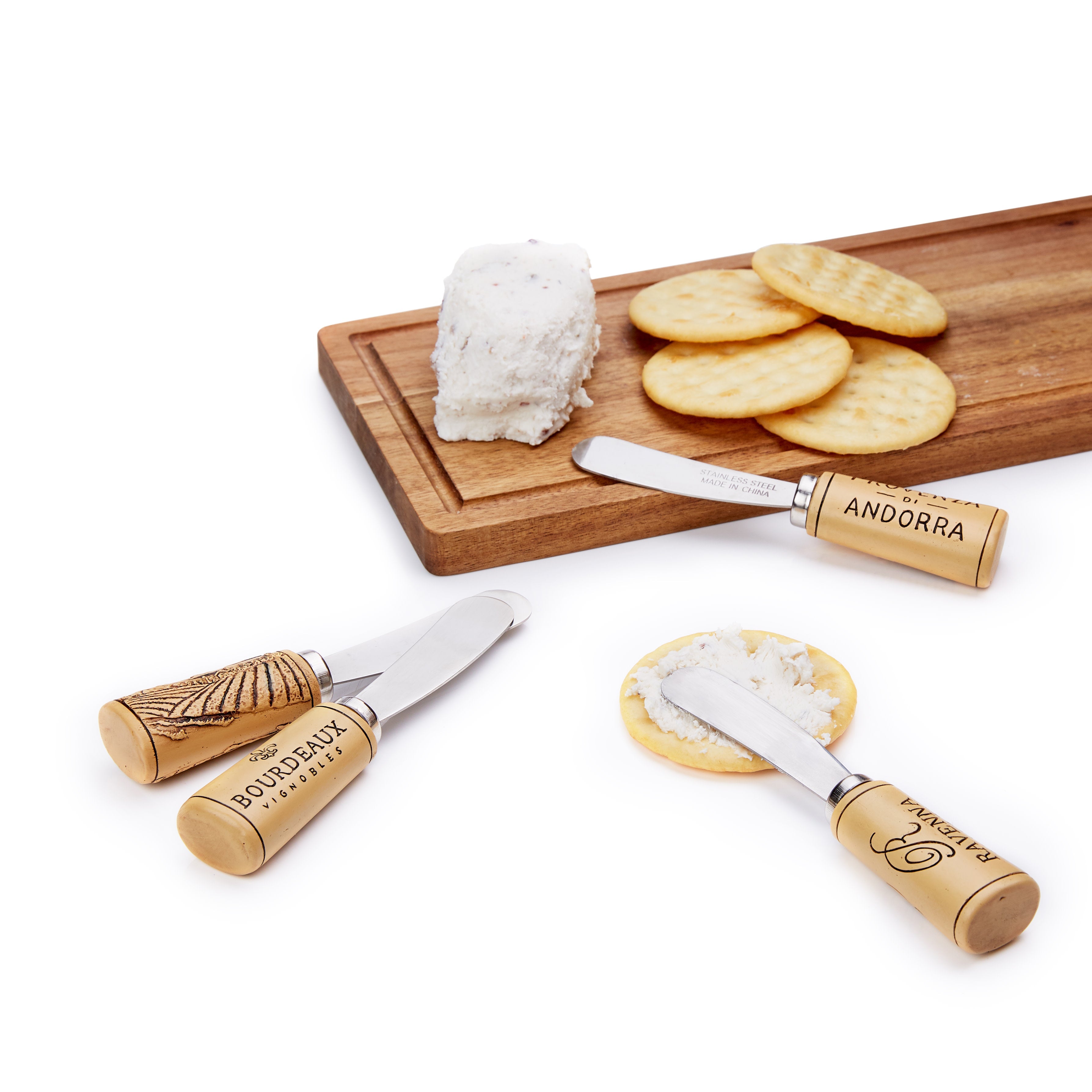 Cork Handled Cheese Spreader Set - MaisonBeach