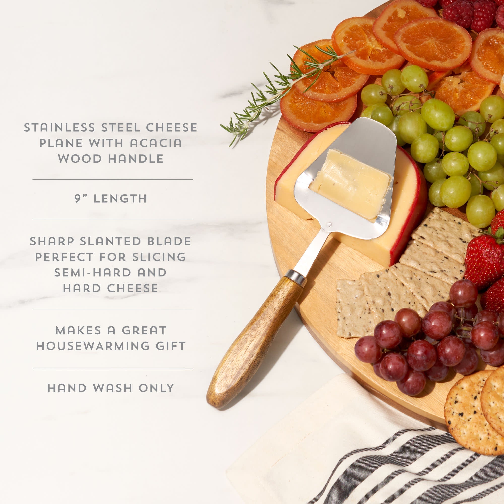 Acacia Cheese Plane - MaisonBeach