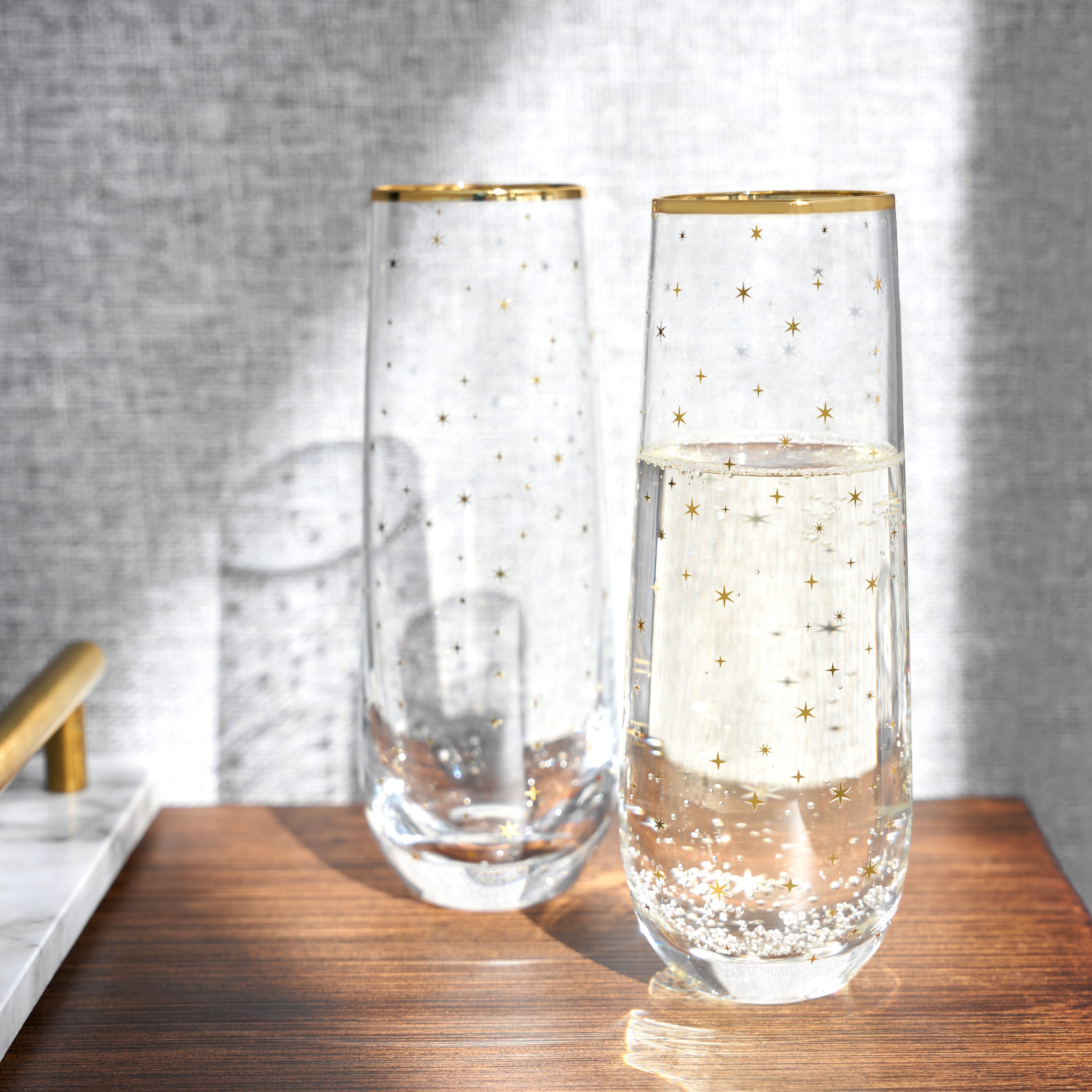 Starlight Stemless Champagne Flutes - MaisonBeach