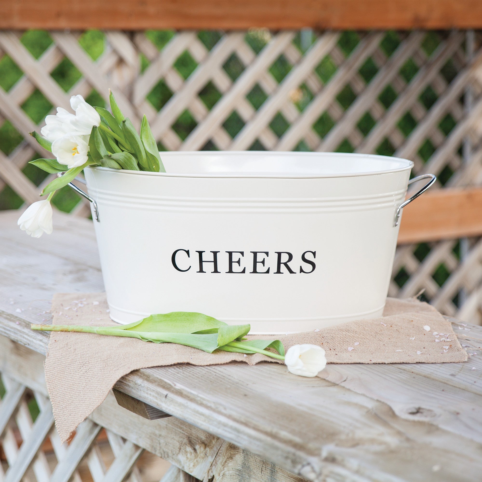 Cheers Galvanized Metal Tub - MaisonBeach