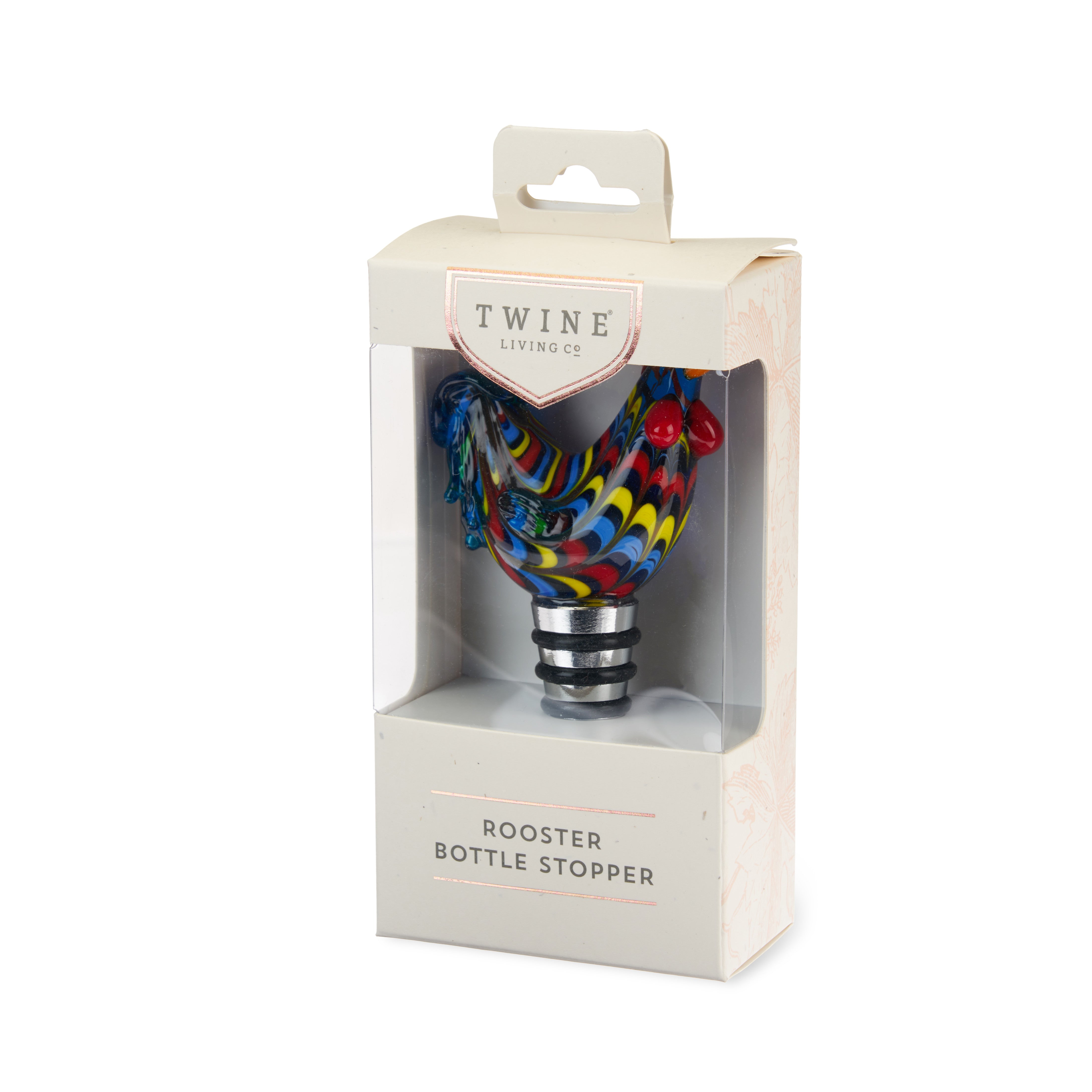 Rooster Glass Bottle Stopper - MaisonBeach