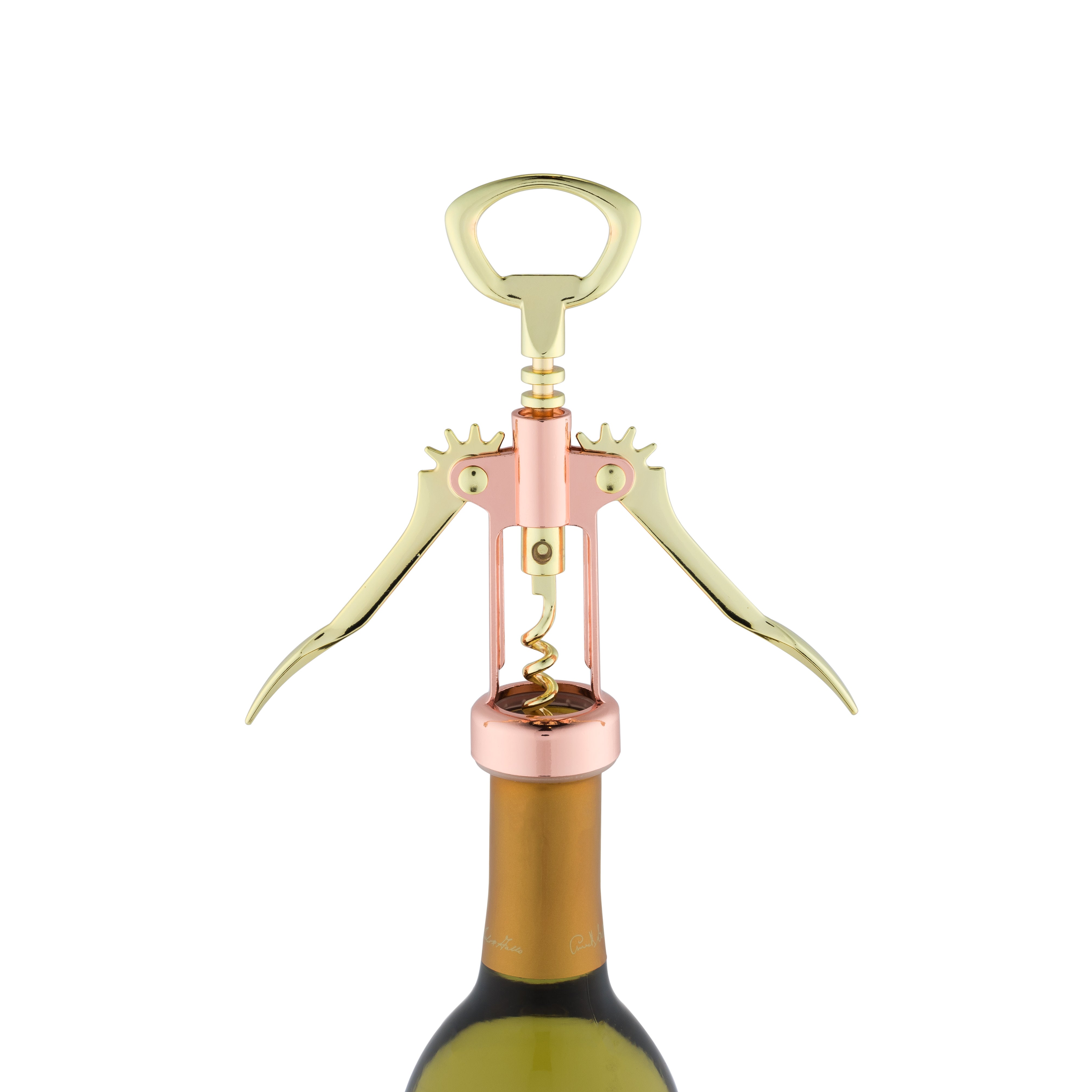 Copper and Gold Winged Corkscrew - MaisonBeach