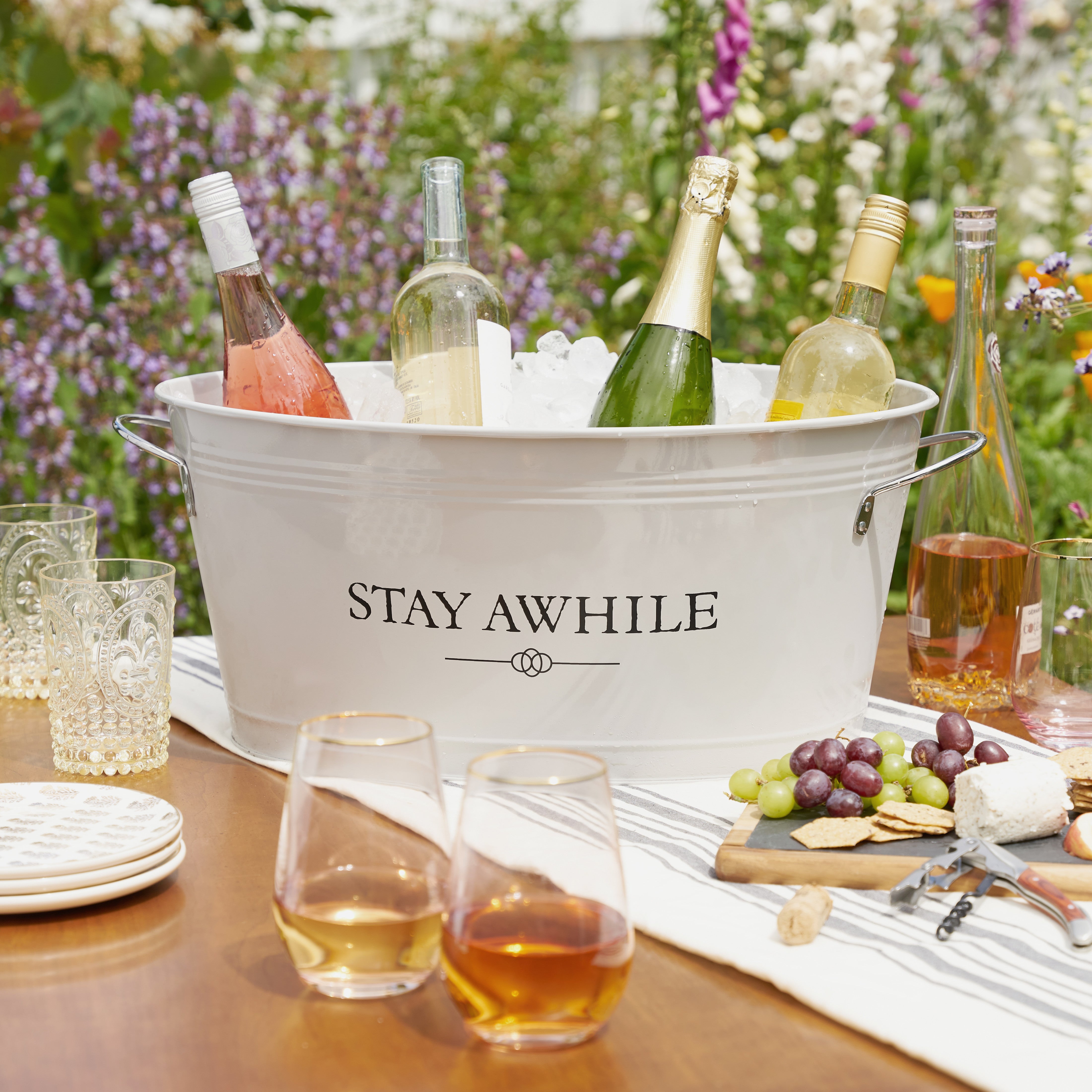 Stay Awhile Metal Drink Tub - MaisonBeach
