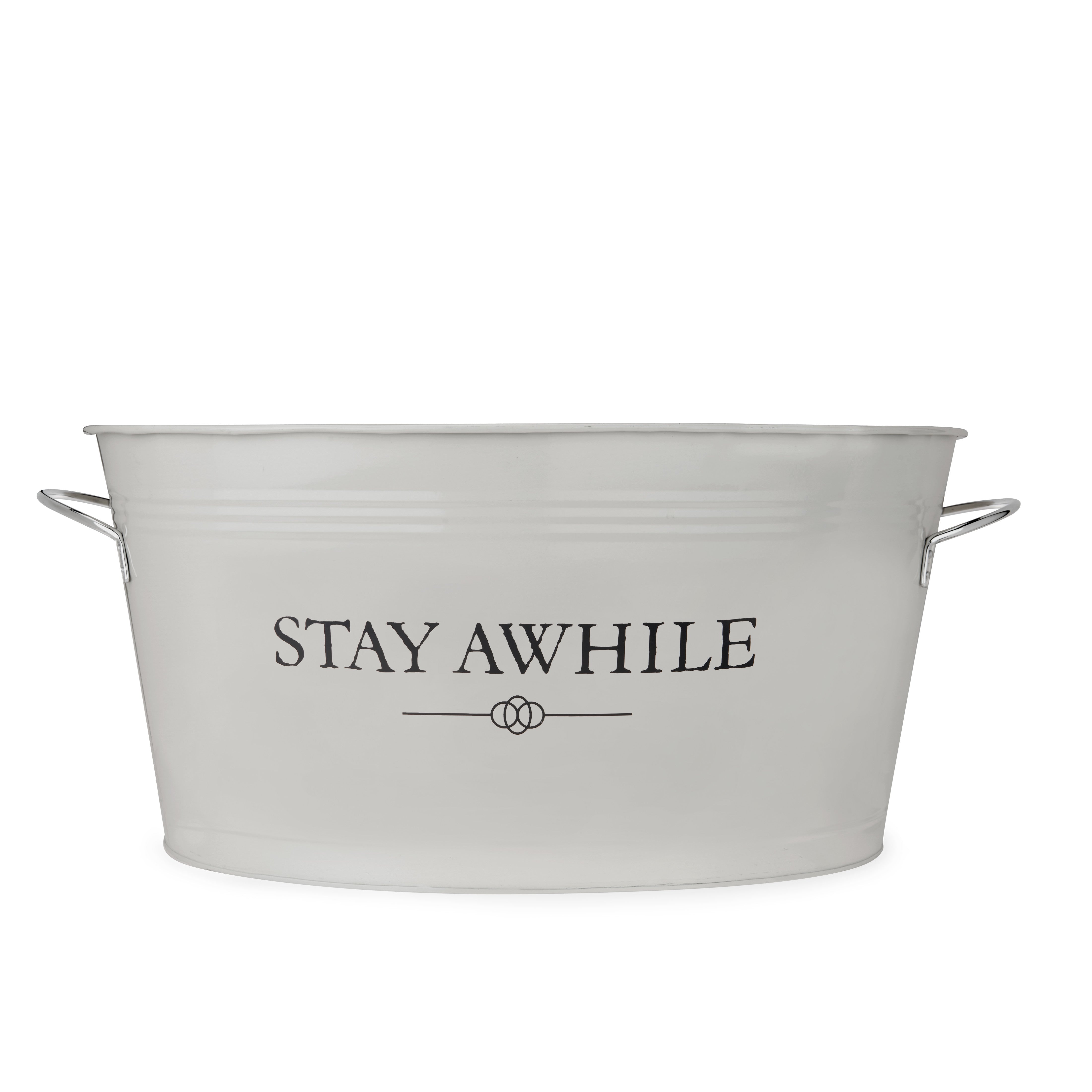 Stay Awhile Metal Drink Tub - MaisonBeach