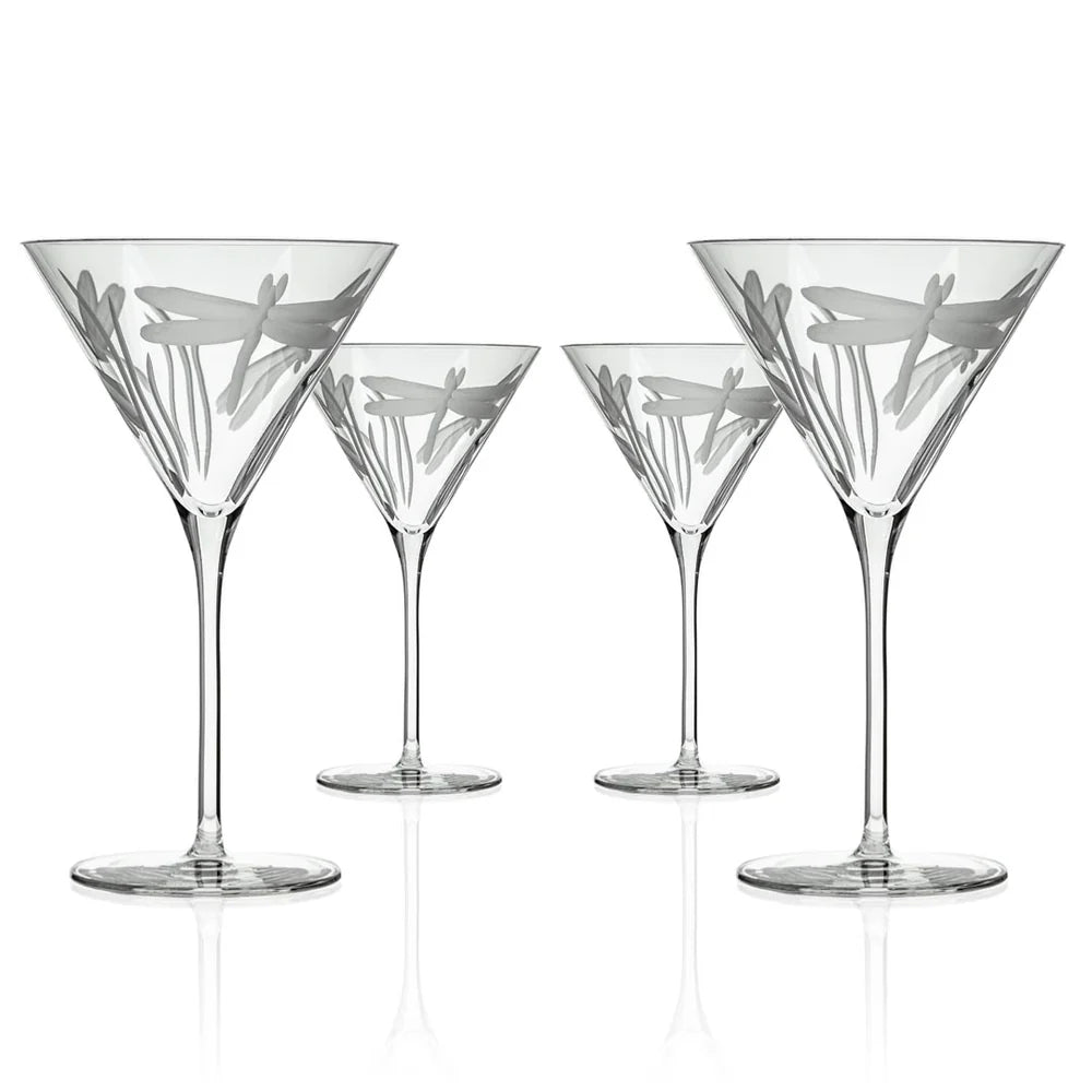 Dragonfly 10oz. Martini Glass-Set of 4 - MaisonBeach