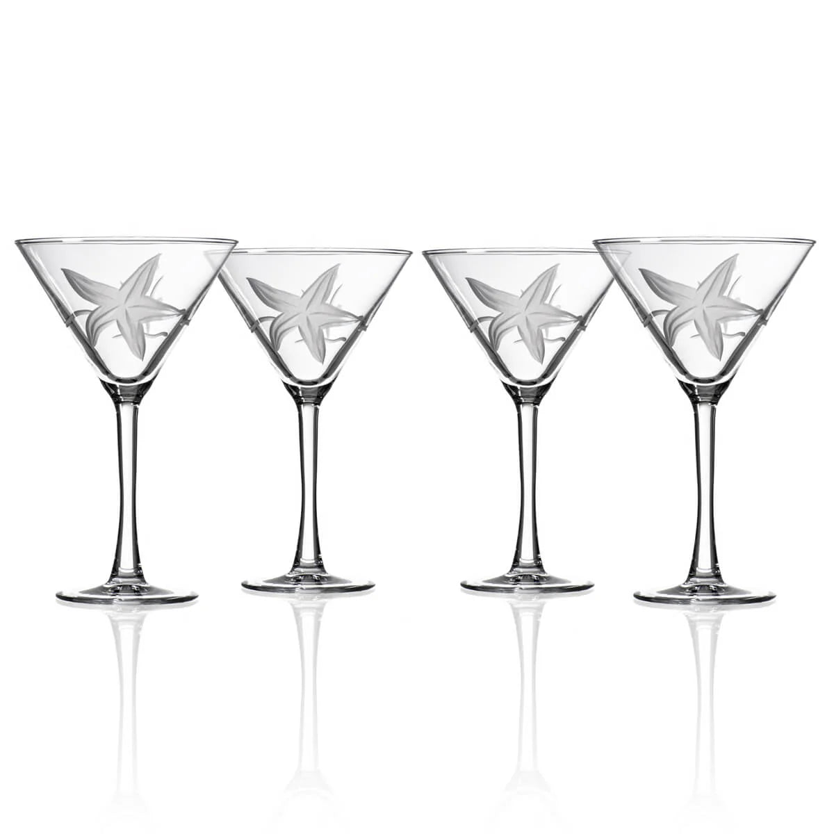 Starfish 10 oz. Martini Glasses-Set of 4 - MaisonBeach
