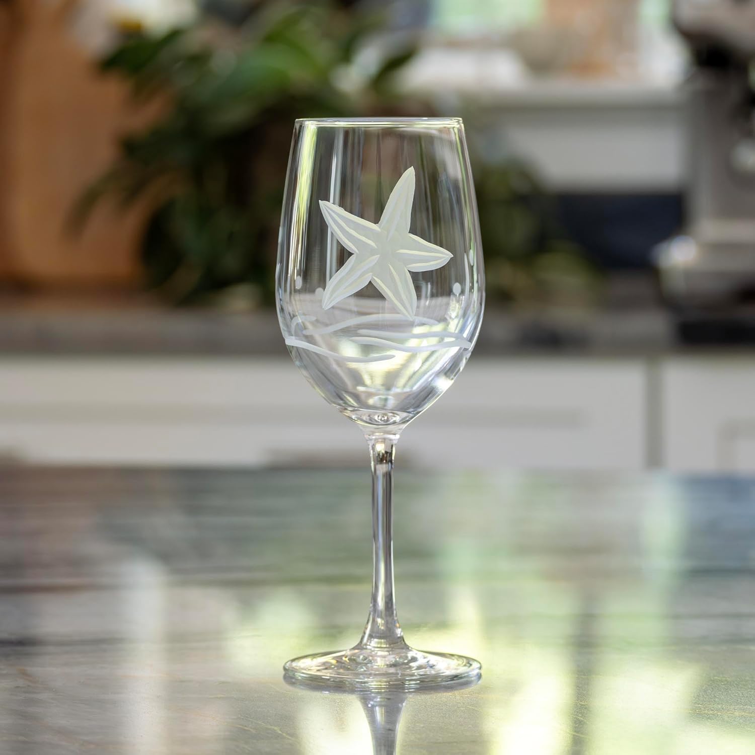 Starfish 12oz. White Wine Glass-Set of 4 - MaisonBeach