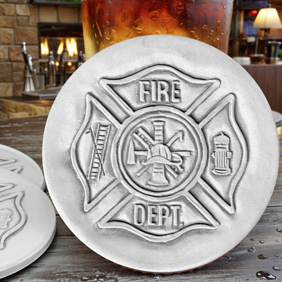 Fire Department Drink Coasters - MaisonBeach