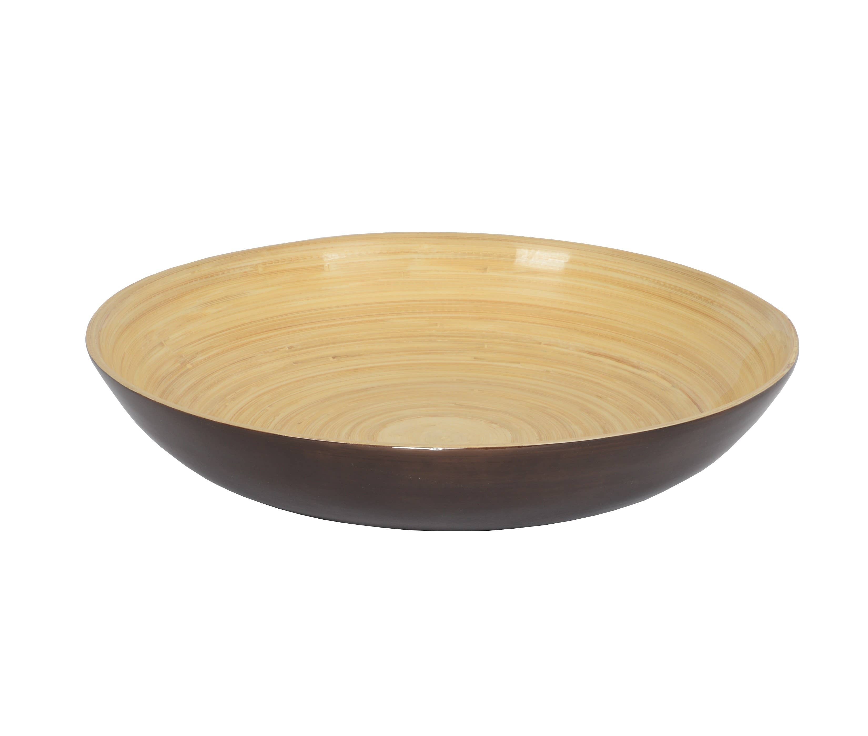 Blue Bamboo Fruit Bowl 11.7" x 2" - MaisonBeach