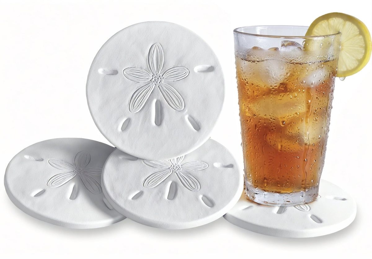 Sand Dollar Drink Coasters - MaisonBeach