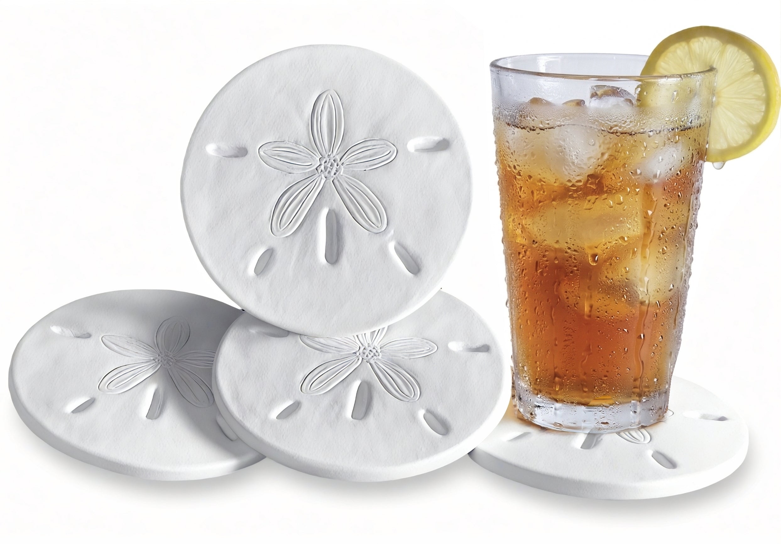 Sand Dollar Drink Coasters - MaisonBeach