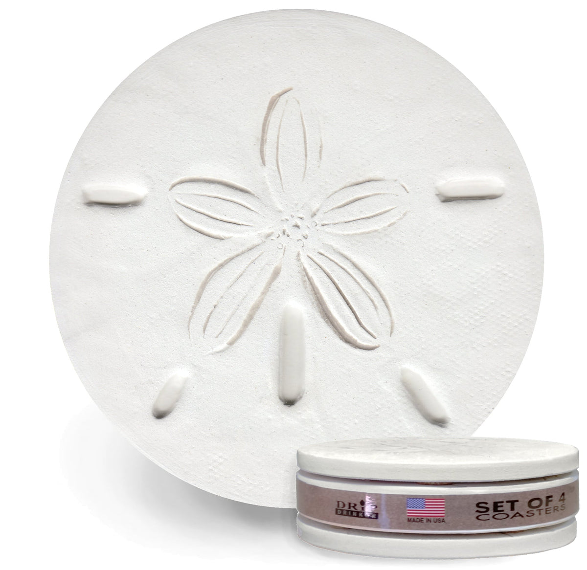 Sand Dollar Drink Coasters - MaisonBeach