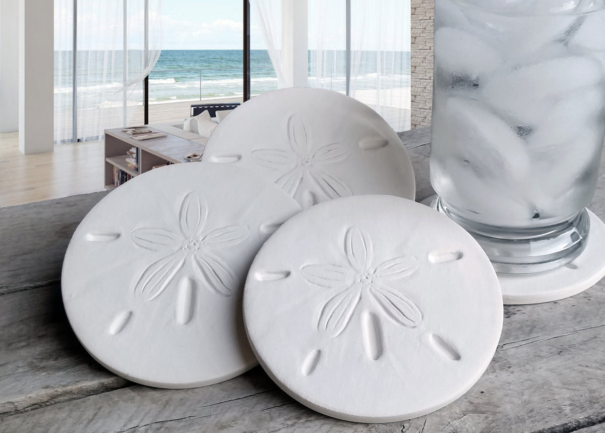 Sand Dollar Drink Coasters - MaisonBeach
