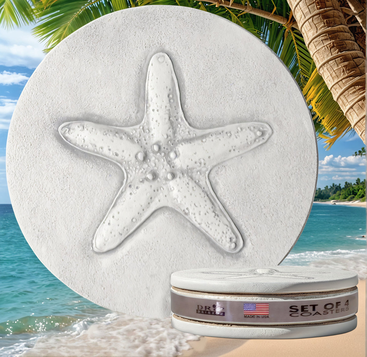 Starfish Drink Coasters - MaisonBeach