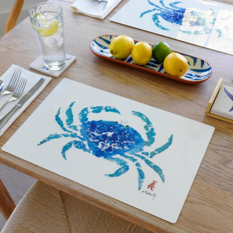 Blue Dungeness Crab Handmade Placemat - MaisonBeach